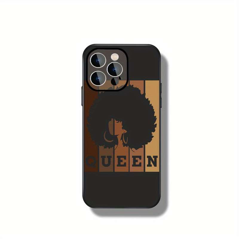 1Pc Ivory White For iPhone 15 African Women Phone Case