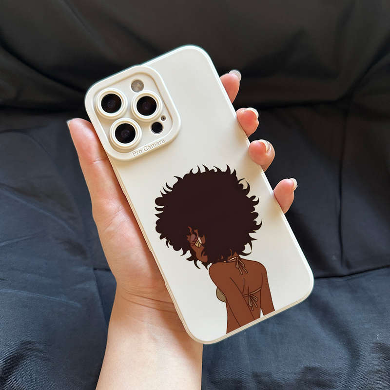 1Pc White For iPhone 14 Plus Wild Female Aesthetics Phone Case
