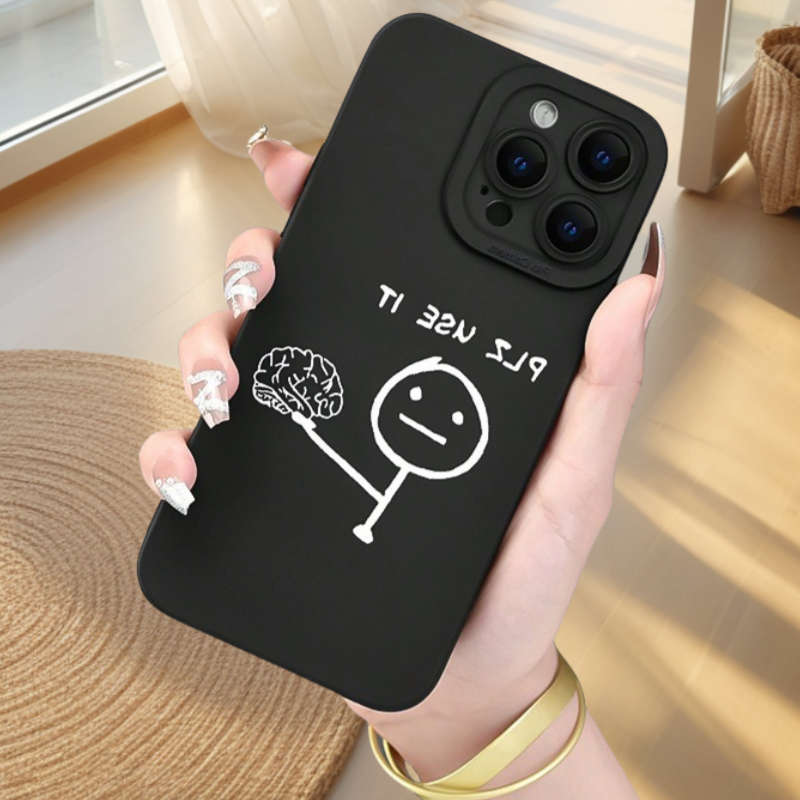 1Pc Black For iPhone 7 Plus 8 Plus Phone Case Phone Cover