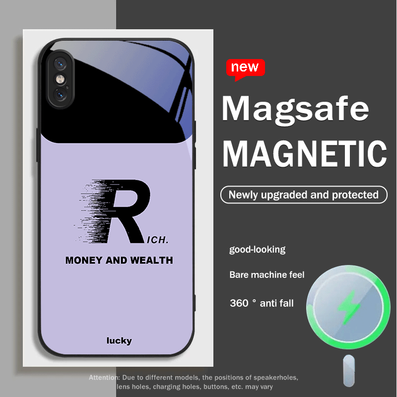 1Pc Mixed Color For iPhone X XS Letter R Pattern Phone Case