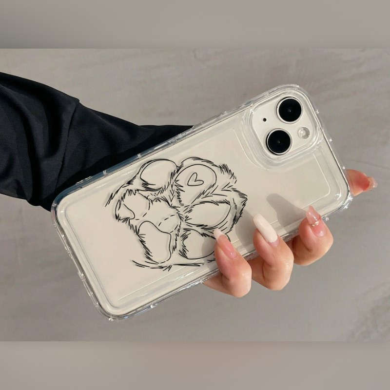 1Pc Transparent For iPhone 14 Plus Phone Case Phone Cover