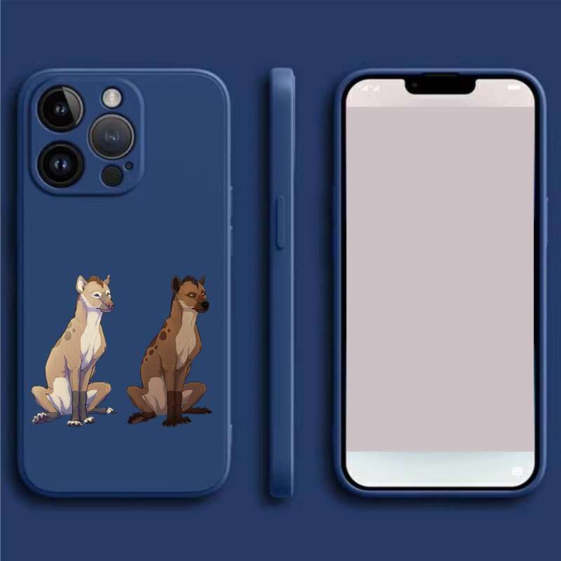 1Pc Blue For iPhone 7 Plus 8 Plus African Wild Dog Phone Case