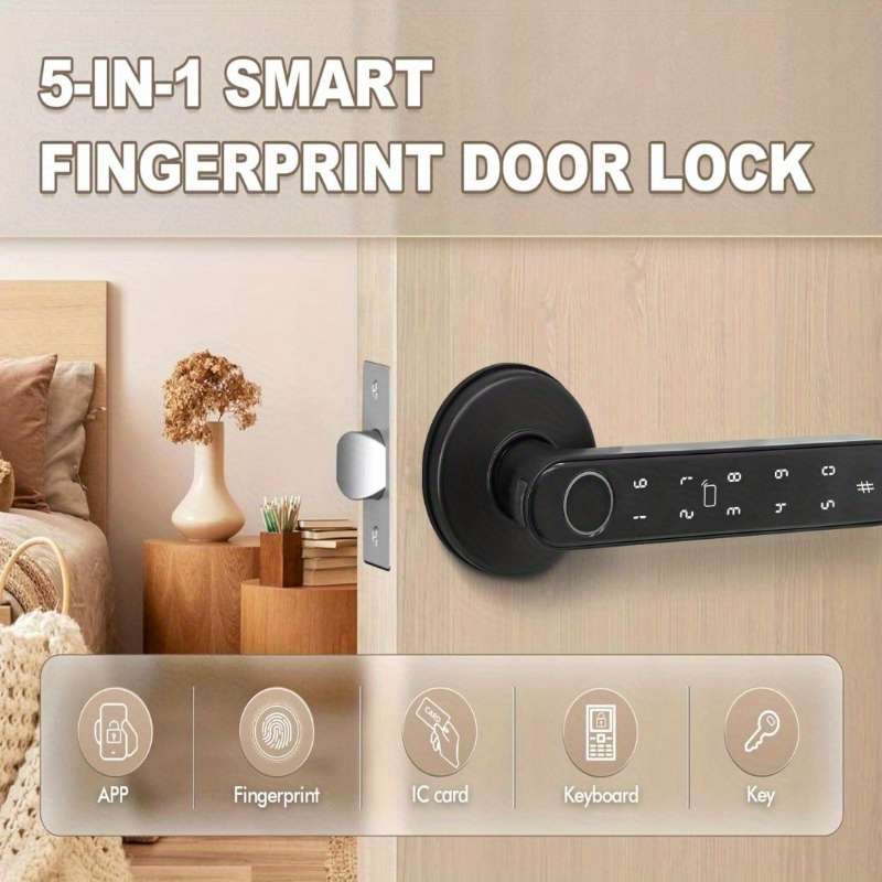 Lock Items 5 In 1 Smart Handle Lock