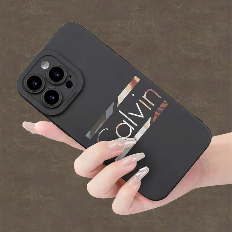 1Pc Black For iPhone 7 Plus 8 Plus Calvin Text Phone Case