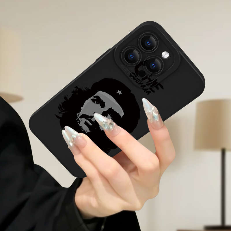 1Pc Black For iPhone 7 Plus 8 Plus Che Guevara Themed Phone Case