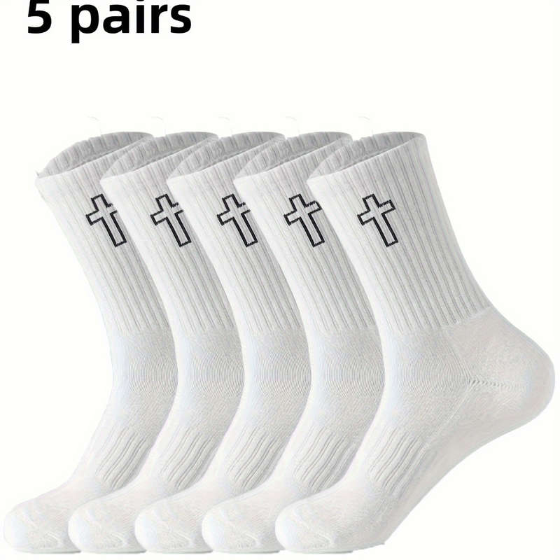 5 Pairs Of Mixed One Size High Elastic Socks