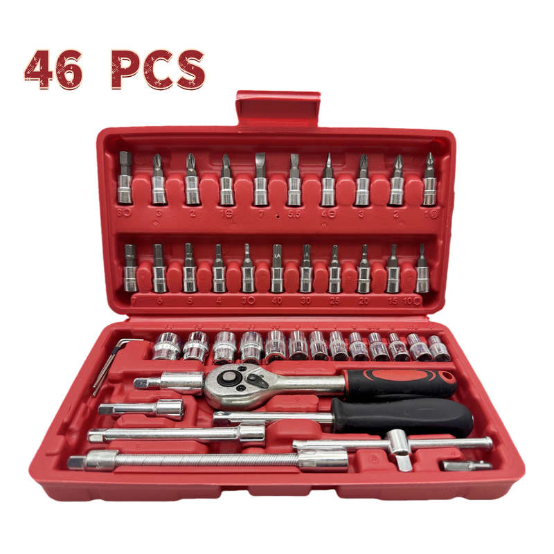 Screwdriver Bit Tool Set Color Black And 46 Piece Set Size 46Dkn469 126And Sadhfi