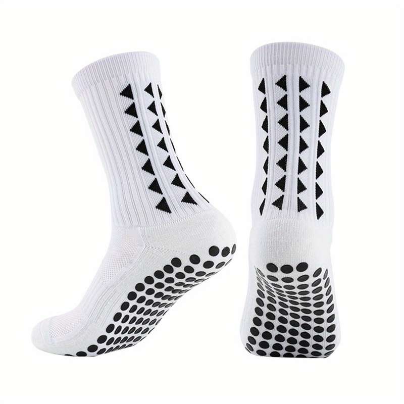 2 Pairs Of White One Size High Elastic Socks