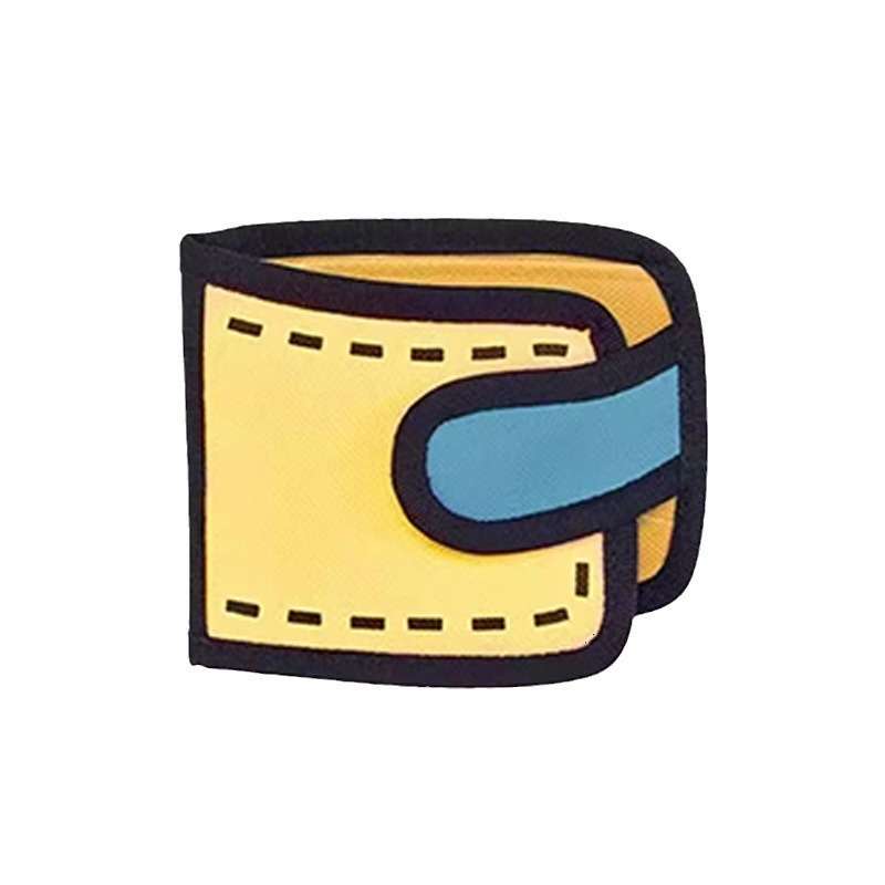 1pc Japanese-Inspired Canvas Card Holder Wallet Cute 2D3D Cartoon Design Large Capacity Snap Cl