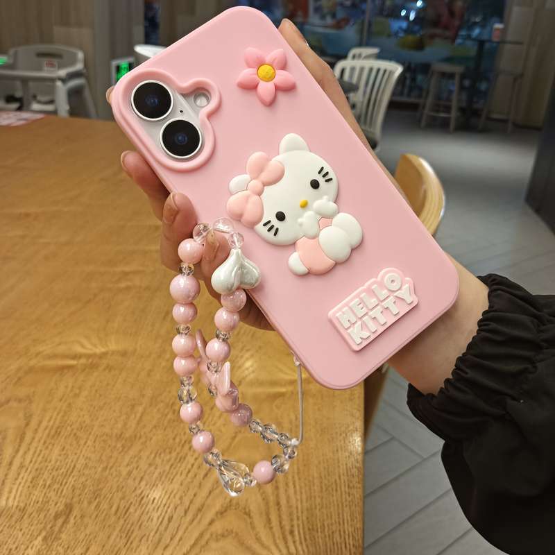 1Pc Pink Red Color For iPhone 16 Phone Case Phone Cover