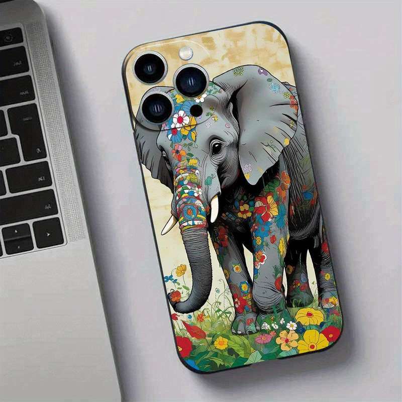 1Pc Black For iPhone 12 African Style TPU Phone Case