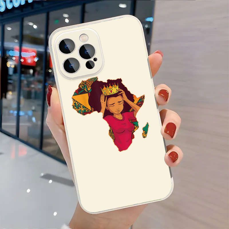 1Pc Black For iPhone 15 Plus African Pride Phone Case