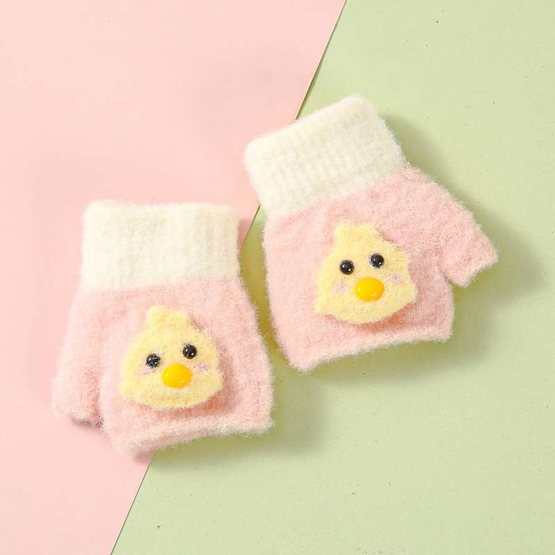 Winter Gloves Color Pink Size 6 To 24 Months