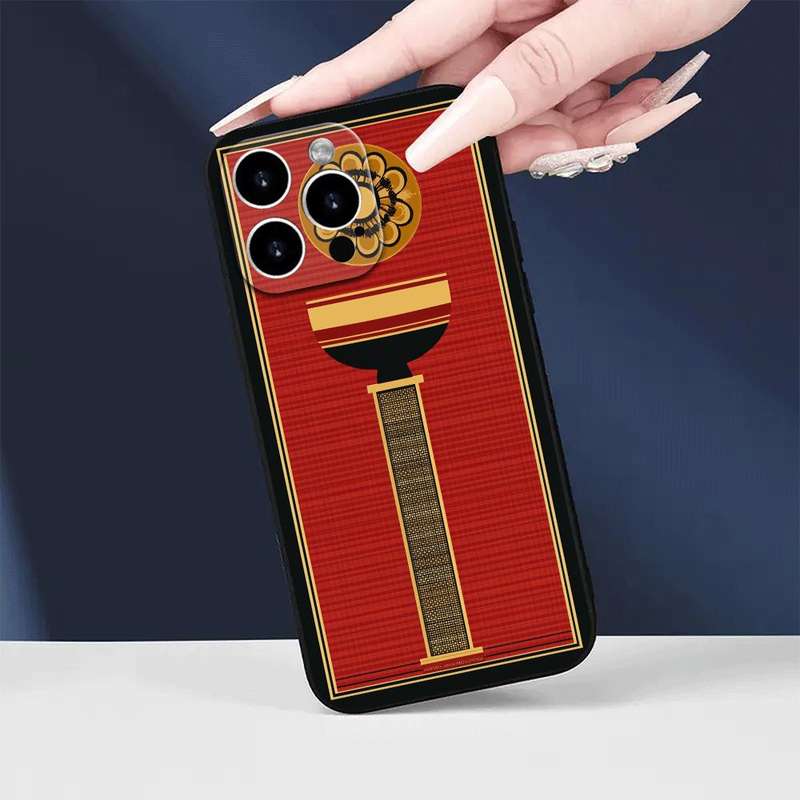 1Pc Black For iPhone 11 African Geometric Style Phone Case