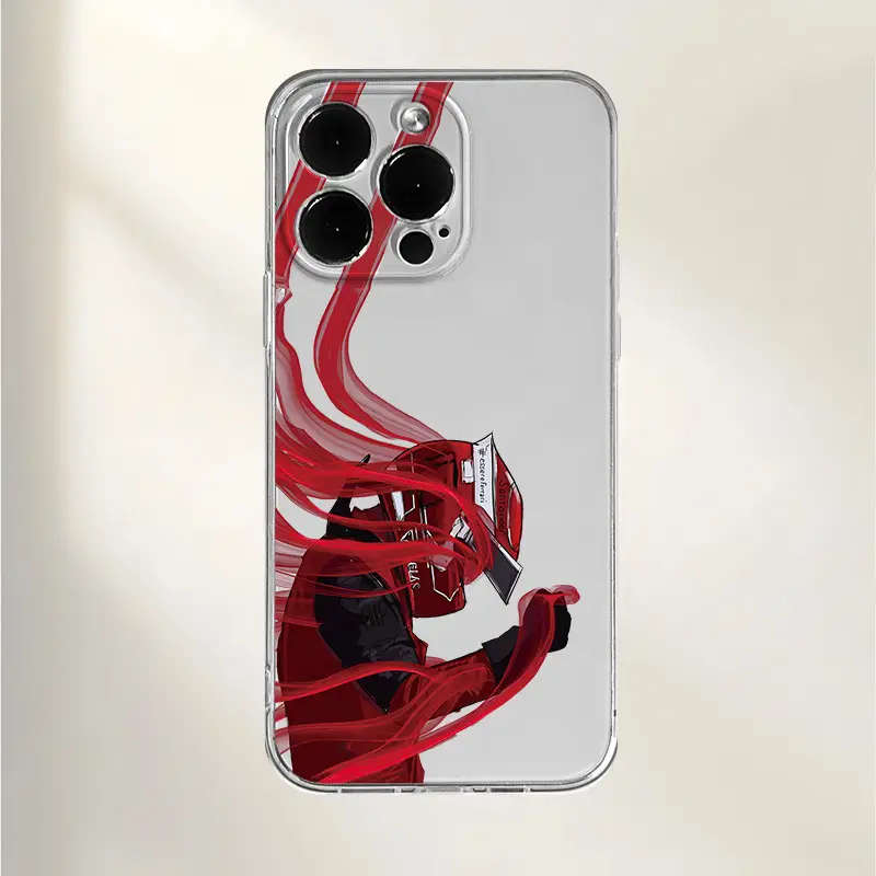 1Pc Transparent For iPhone 12 Pro Max Cool Racing Design Phone Case