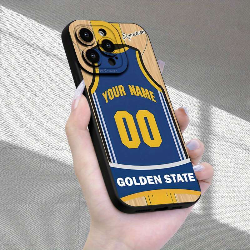 1Pc Black For iPhone X XS Basketball Jersey Design Phone Case