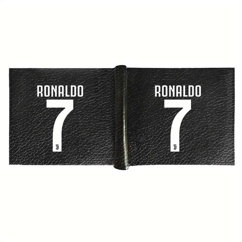 1pc CR7 Ronaldo Number 7 Men's Faux Leather Wallet with Crocodile TextureMultifunctional Bif