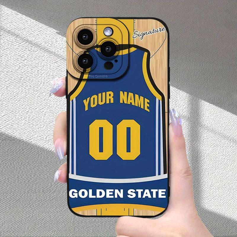 1Pc Black For iPhone X XS Basketball Jersey Design Phone Case