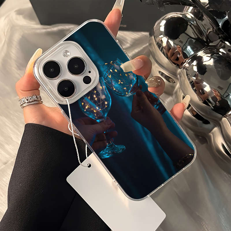 1Pc Transparent For iPhone 16 Plus Phone Case Phone Cover
