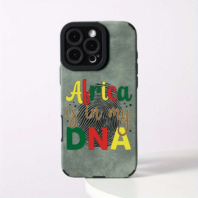 1Pc Green For iPhone 16 Trendy Faux Leather Phone Case