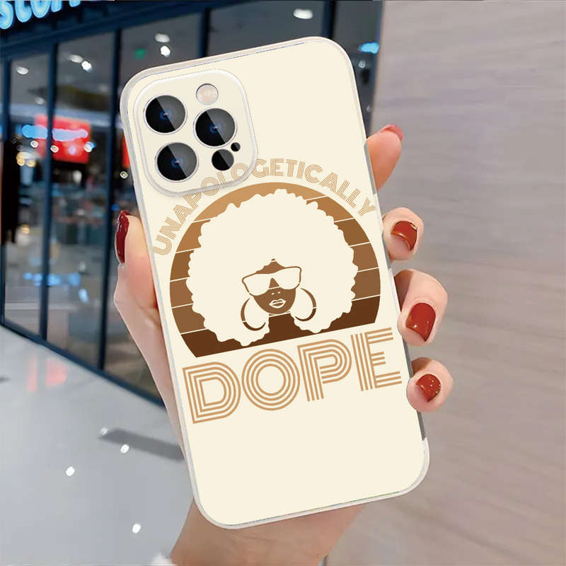 1Pc Black For iPhone 15 Plus Style African Pride Phone Case