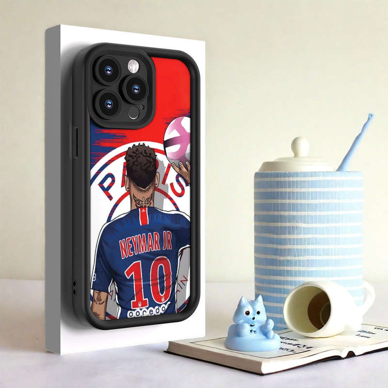 1Pc Black For iPhone 7 Plus 8 Plus Street Soccer Paris Phone Case