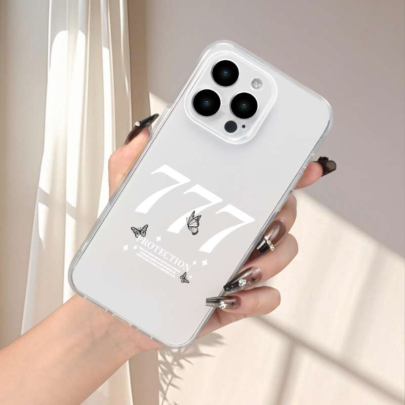 1Pc Transparent For iPhone XS Max Butterfly Pattern Phone Case