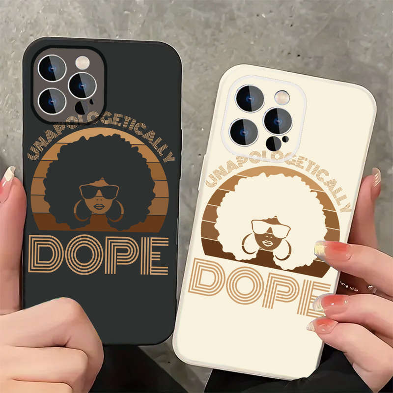 1Pc Black For iPhone 15 Plus Style African Pride Phone Case