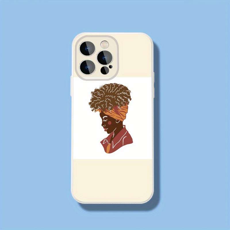 1Pc Black For iPhone 13 Pro Max Beautiful Woman Phone Case