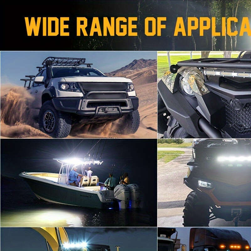 1pc 50cm LED Light Bar 180W Offroad Work Lamp Single Row 6000K White Light Die-C