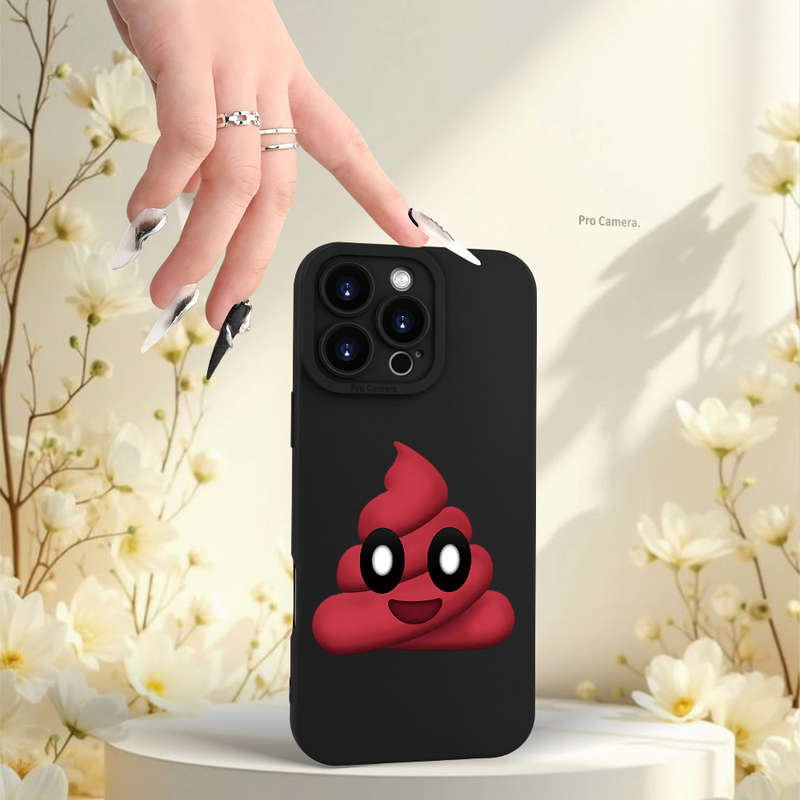 1Pc Black For iPhone 15 Pro Max Trendy And Popular Phone Case