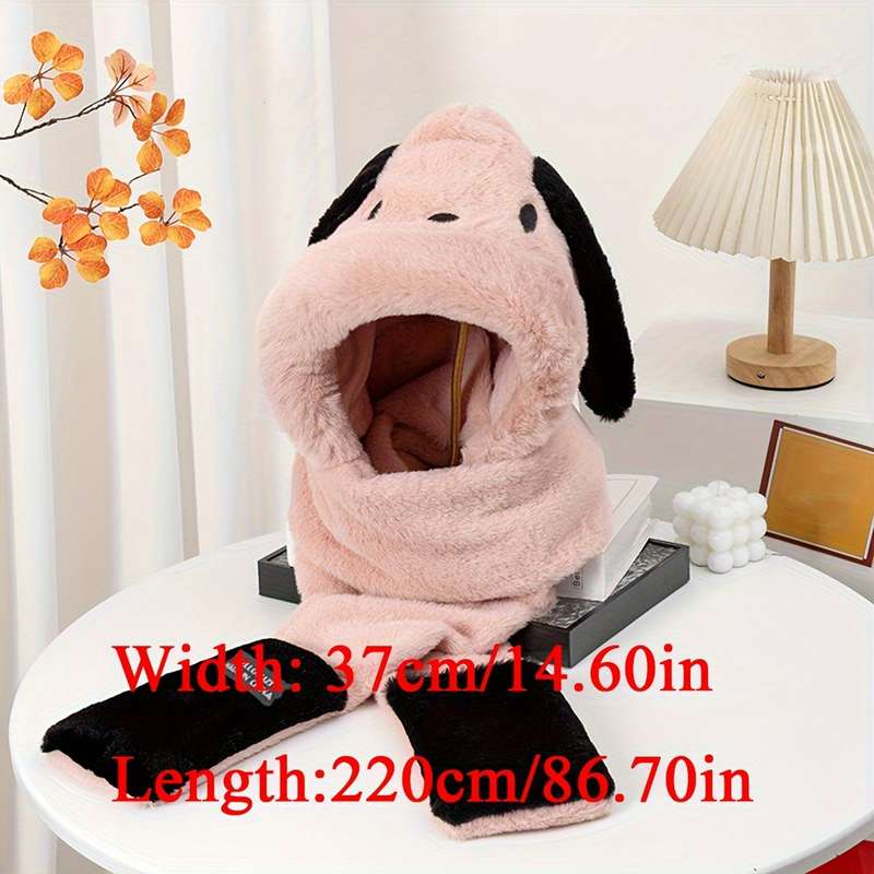 Winter Hat Color Sanrio Cute Integrated Hat