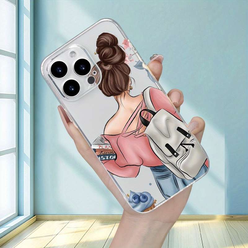 1Pc Transparent For iPhone 13 Mini Stylish And Elegant Phone Case
