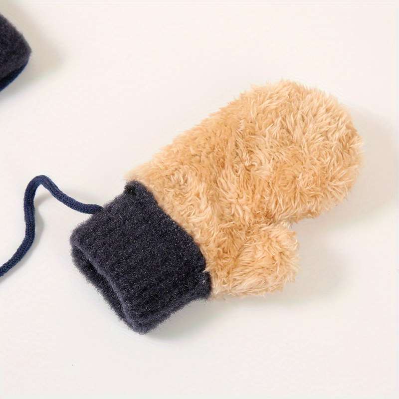 Winter Gloves Color Dark Blue Size 1 To 3Y