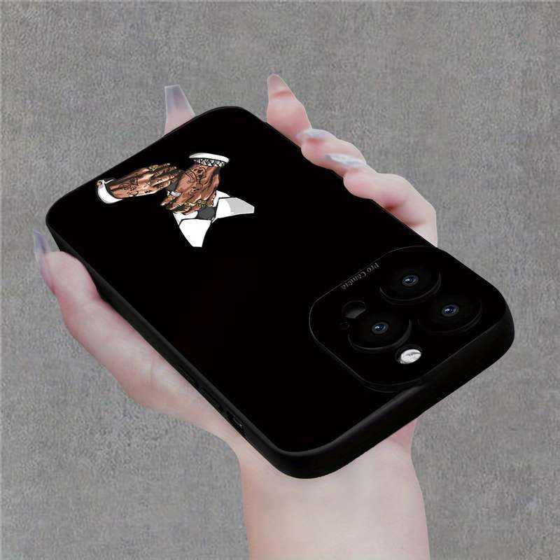 1Pc Black For iPhone XR Handsome Suit Man Phone Case