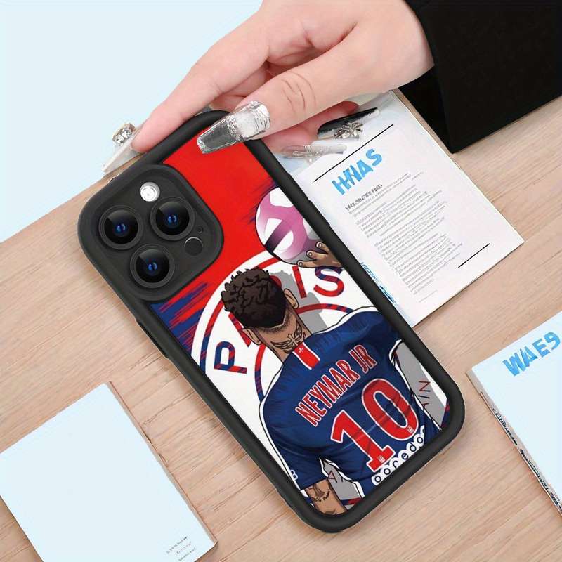 1Pc Black For iPhone 7 Plus 8 Plus Street Soccer Paris Phone Case