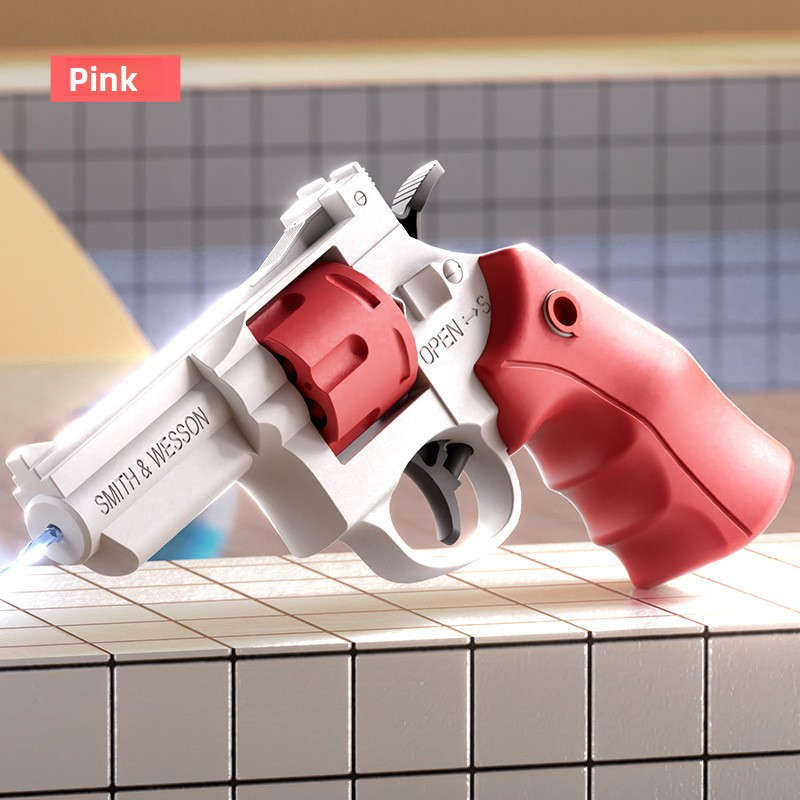 Toy Guns Color Revolver Water Gun   Peach Pink  Bagged