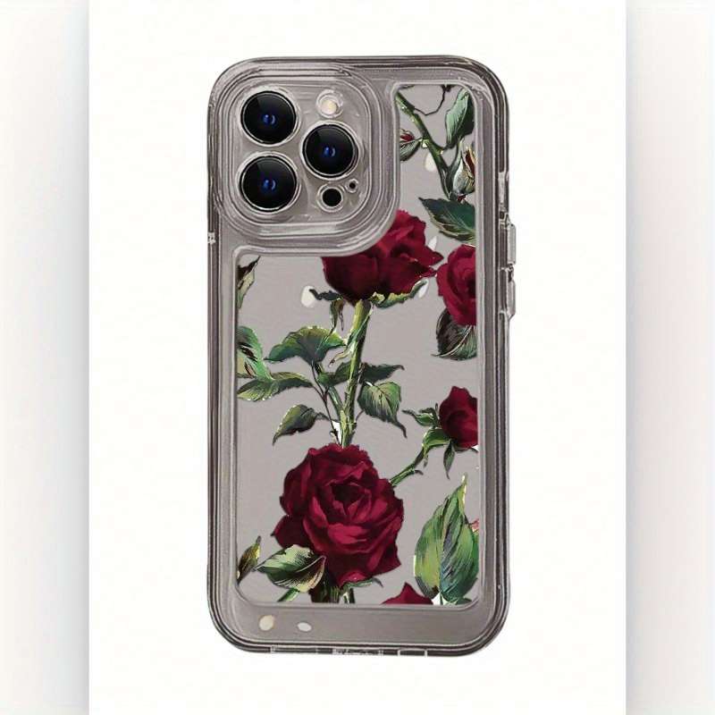 1Pc Transparent Black For iPhone 13 Phone Case Phone Cover