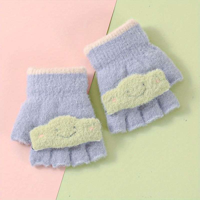 Winter Gloves Color Grey Size 1 To 4Y