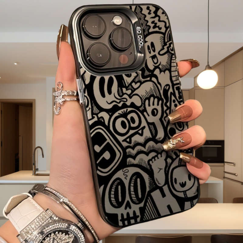 1Pc Black For iPhone 7 Plus 8 Plus Phone Case Phone Cover