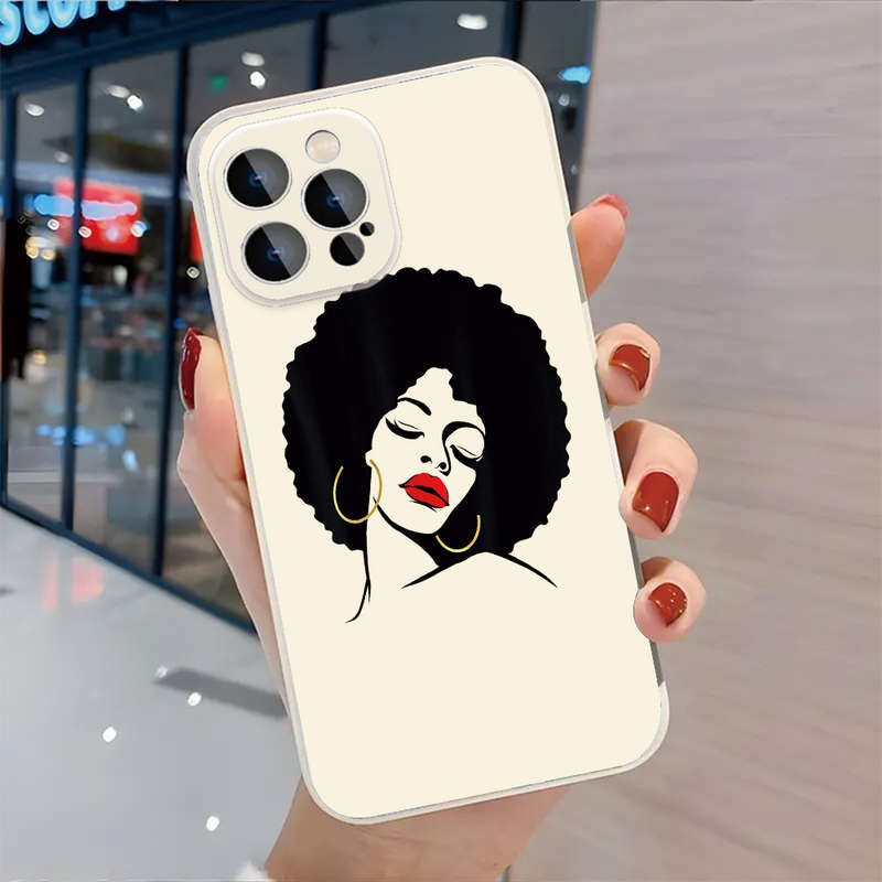 1Pc Black For iPhone 12 Pro Max Bold Elegance Phone Case