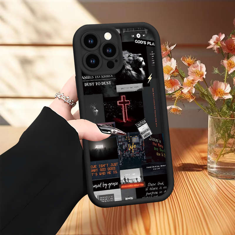1Pc Black For iPhone 15 Plus Phone Case Phone Cover
