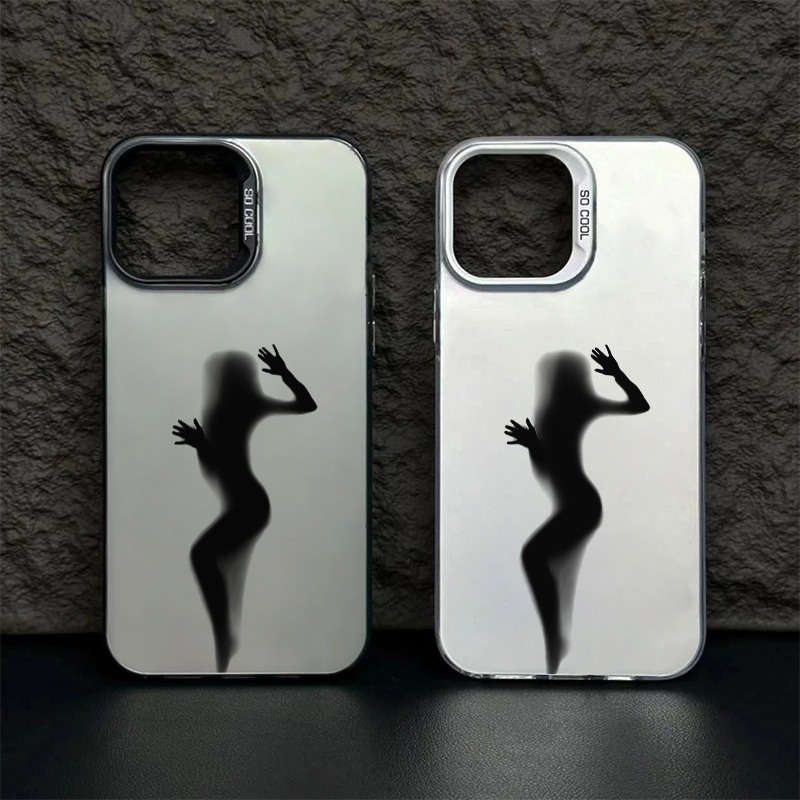 1Pc Black For iPhone 12 Mini Black Dancing Phone Case