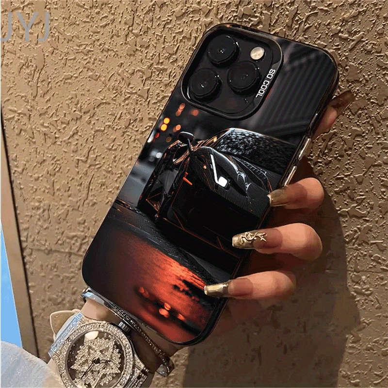 1Pc Black For iPhone 7 Plus 8 Plus Fantasy Car Phone Case