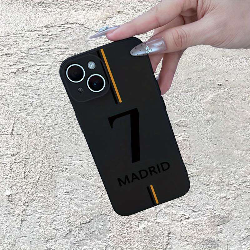 1Pc Mixed Color For iPhone 7 Plus 8 Plus Football No 7 Pattern Phone Case