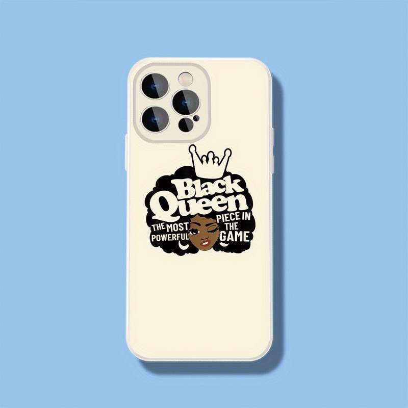 1Pc Black For iPhone 15 Pro Max Black Queen Phone Case