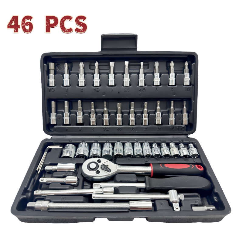 Screwdriver Bit Tool Set Color Black And 46 Piece Set Size 46Dkn469 126And Sadhfi
