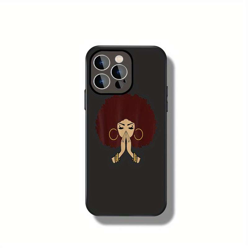 1Pc Black For iPhone 14 Pro Max Beauty African Pride Phone Case