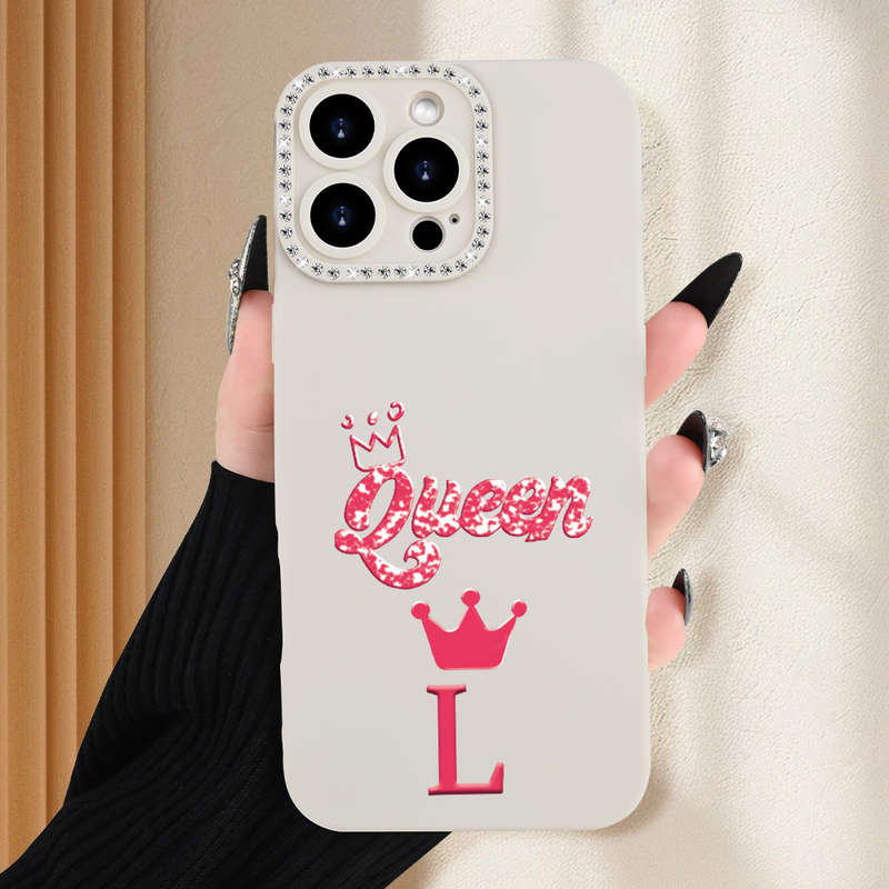 1Pc Ivory White For iPhone 7 Plus 8 Plus Creative Letter L Phone Case