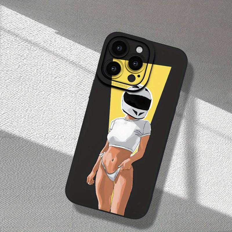 1Pc Black For iPhone 7 Plus 8 Plus Motorcycle Beauty Phone Case